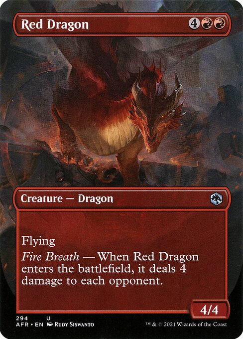 Red Dragon [Borderless Foil]