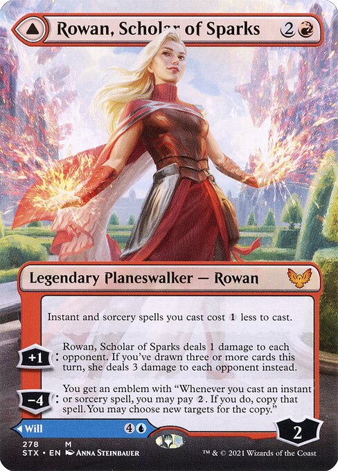 Rowan, Scholar of Sparks // Will, Scholar of Frost [Borderless]