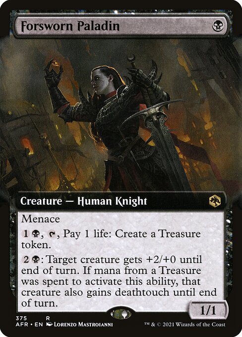 Forsworn Paladin [Extended Artwork Foil]