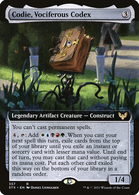 Codie, Vociferous Codex [Extended Artwork Foil]