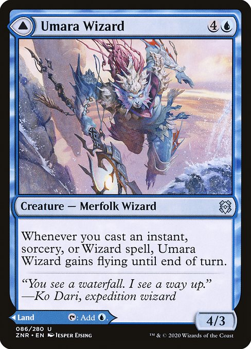 Umara Wizard // Umara Skyfalls [Foil]