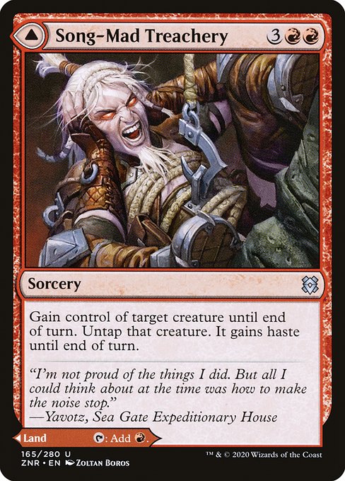 Song-Mad Treachery // Song-Mad Ruins [Foil]