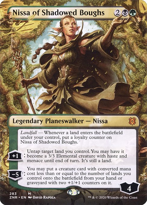 Nissa of Shadowed Boughs [Borderless Foil]