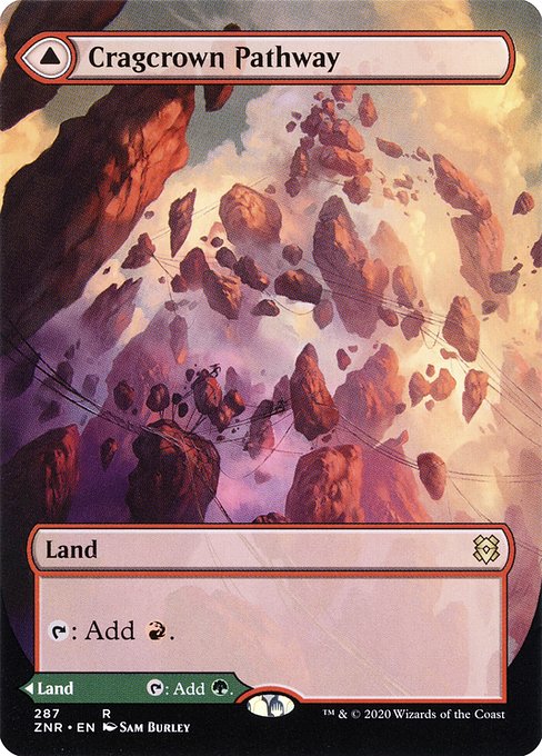 Cragcrown Pathway // Timbercrown Pathway [Borderless Foil]