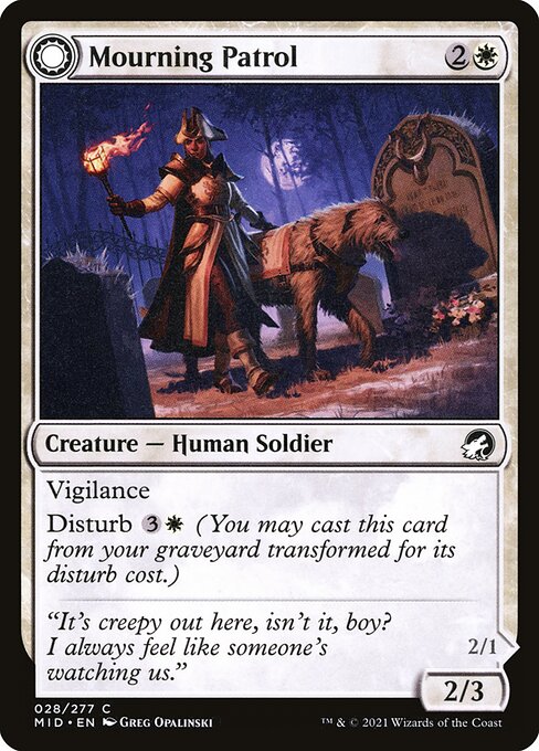 Mourning Patrol // Morning Apparition [Foil]