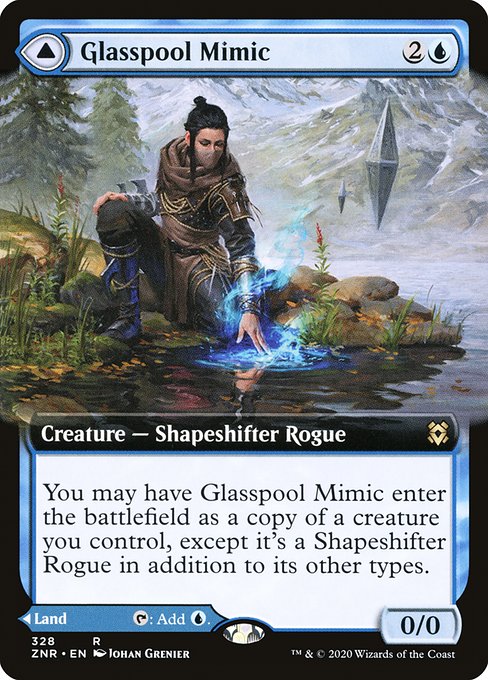 Glasspool Mimic // Glasspool Shore [Extended Artwork Foil]