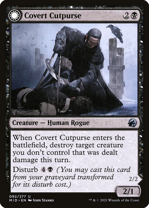 Covert Cutpurse // Covetous Geist [Foil]