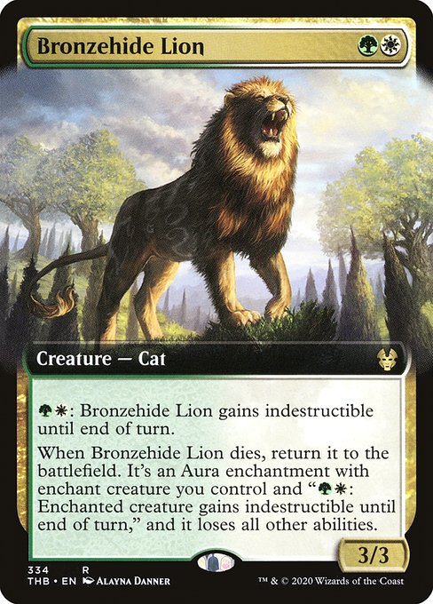 Bronzehide Lion [Extended Artwork Foil]