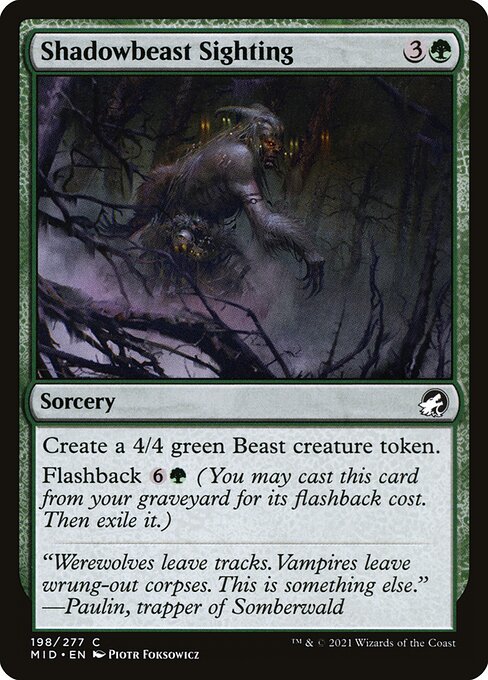 Shadowbeast Sighting [Foil]