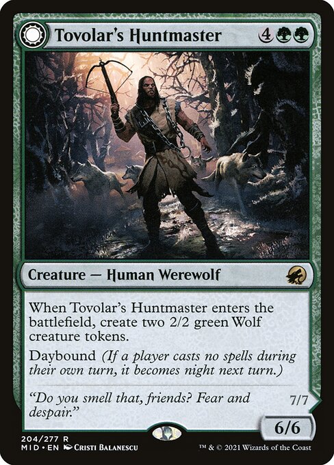 Tovolar's Huntmaster // Tovolar's Packleader [Foil]