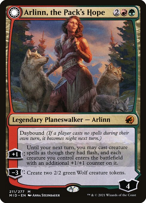 Arlinn, the Pack's Hope // Arlinn, the Moon's Fury [Foil]