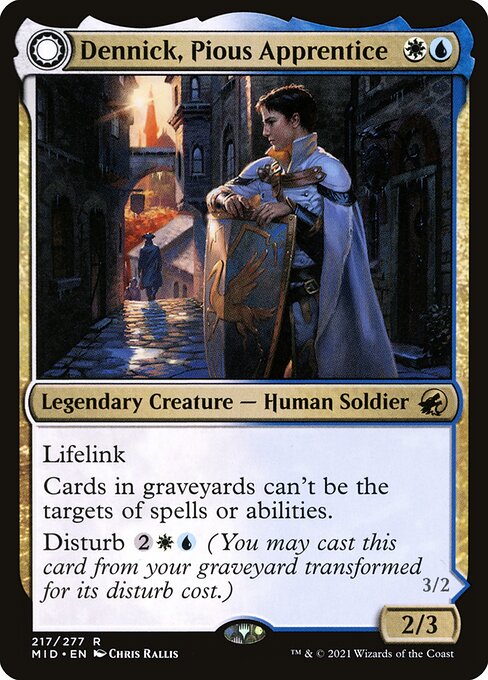 Dennick, Pious Apprentice // Dennick, Pious Apparition [Foil]