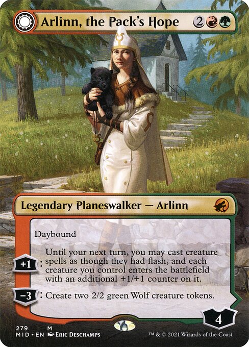 Arlinn, the Pack's Hope // Arlinn, the Moon's Fury [Borderless]