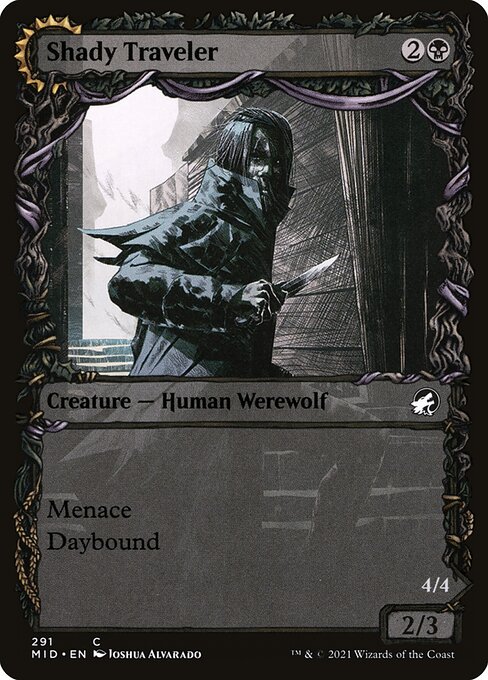 Shady Traveler // Stalking Predator [Showcase Foil]