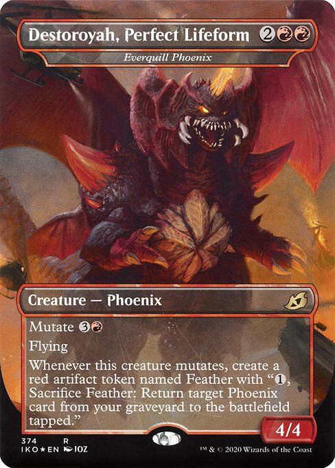 Destoroyah, Perfect Lifeform (Everquill Phoenix) [Borderless]