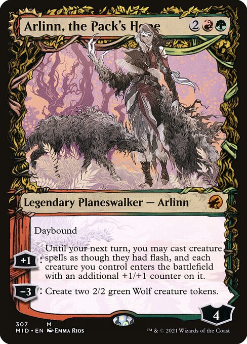 Arlinn, the Pack's Hope // Arlinn, the Moon's Fury [Showcase Foil]