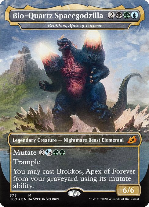 Bio-Quartz Spacegodzilla (Brokkos, Apex of Forever) [Borderless]