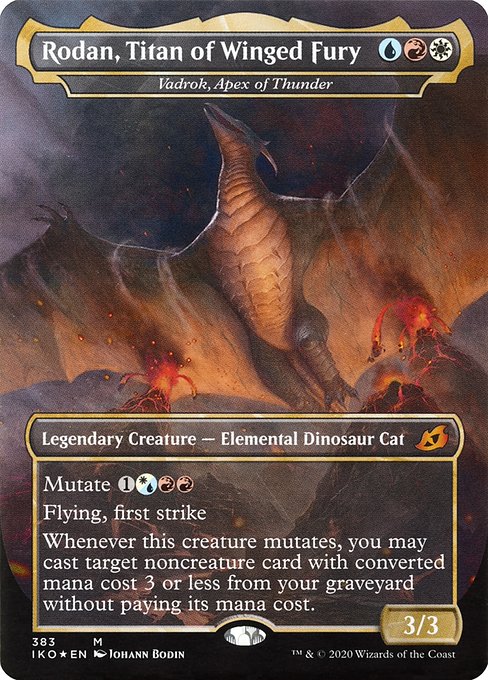 Rodan, Titan of Winged Fury (Vadrok, Apex of Thunder) [Borderless]