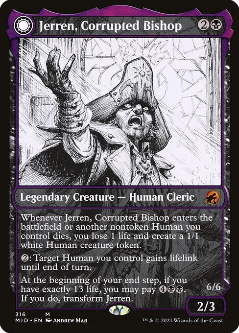 Jerren, Corrupted Bishop // Ormendahl, the Corrupter [Showcase]
