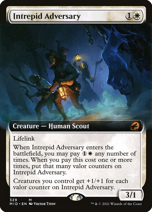 Intrepid Adversary [Extended Artwork Foil]