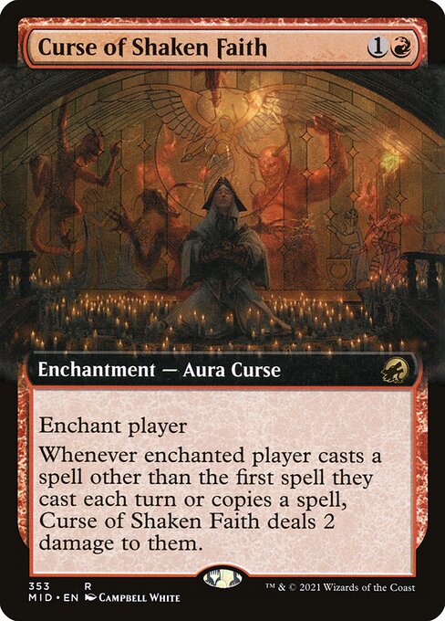Curse of Shaken Faith [Extended Artwork Foil]