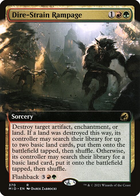 Dire-Strain Rampage [Extended Artwork Foil]