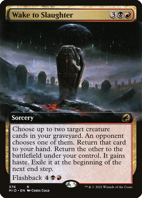 Wake to Slaughter [Extended Artwork Foil]