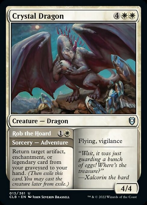 Crystal Dragon // Rob the Hoard [Foil]