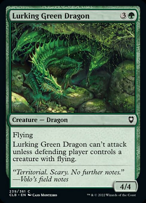 Lurking Green Dragon [Foil]