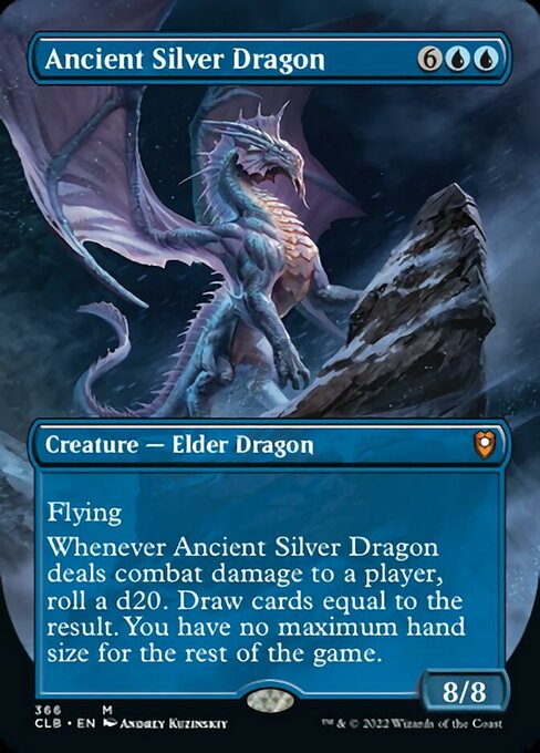 Ancient Silver Dragon [Borderless Foil]