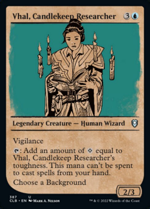 Vhal, Candlekeep Researcher [Showcase Foil]
