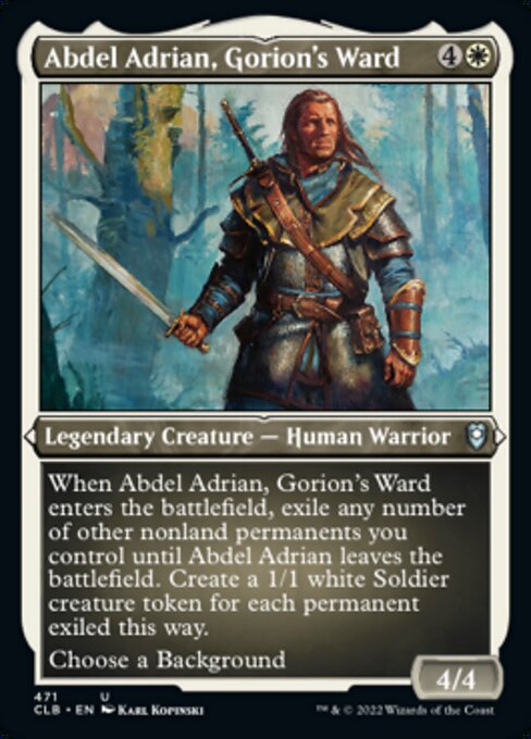 Abdel Adrian, Gorion's Ward [Etched Foil]