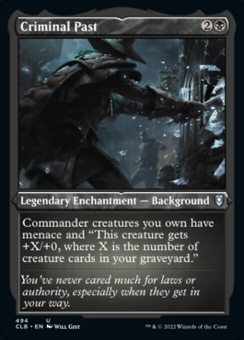 Criminal Past [Etched Foil]