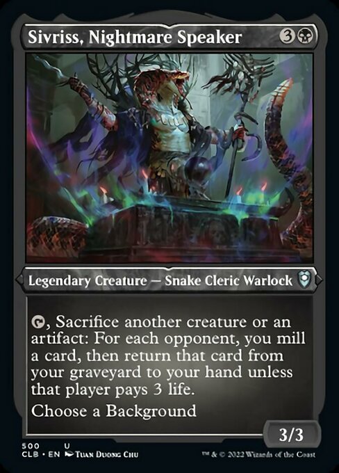 Sivriss, Nightmare Speaker [Etched Foil]