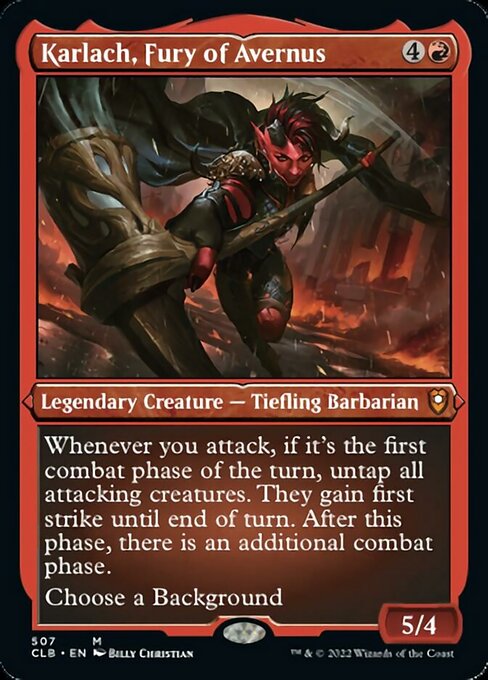 Karlach, Fury of Avernus [Etched Foil]