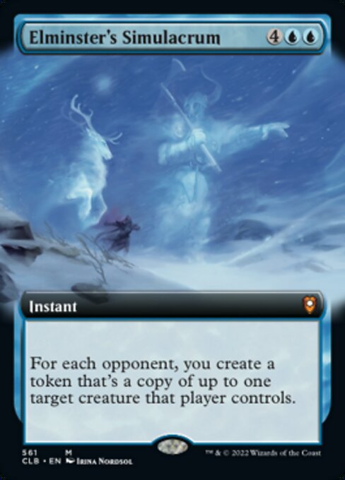 Elminster's Simulacrum [Extended Artwork Foil]