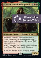 Faldorn, Dread Wolf Herald [Etched Foil]