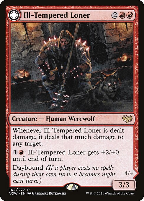 Ill-Tempered Loner // Howlpack Avenger [Foil]