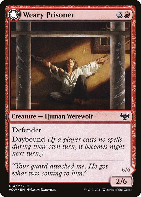 Weary Prisoner // Wrathful Jailbreaker [Foil]