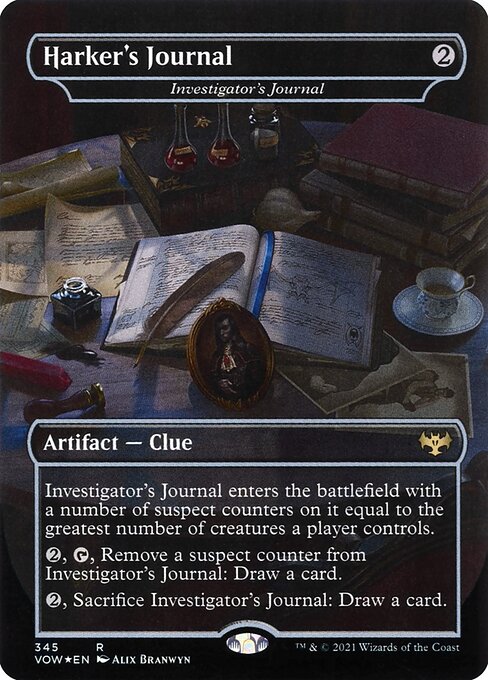 Harker's Journal (Investigator's Journal) [Borderless]