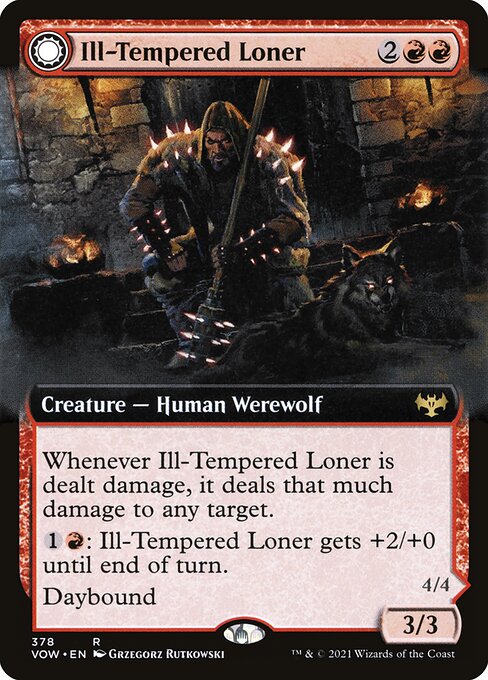 Ill-Tempered Loner // Howlpack Avenger [Extended Artwork Foil]