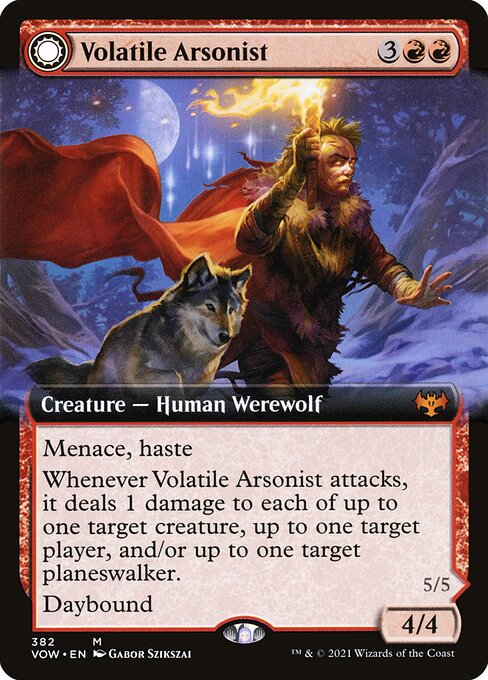 Volatile Arsonist // Dire-Strain Anarchist [Extended Artwork Foil]