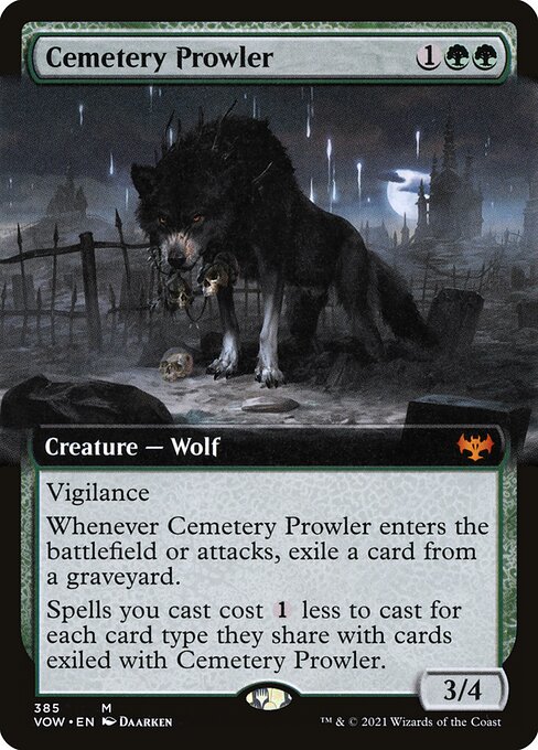 Cemetery Prowler [Extended Artwork Foil]