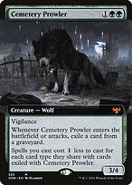 Cemetery Prowler [Extended Artwork Foil]