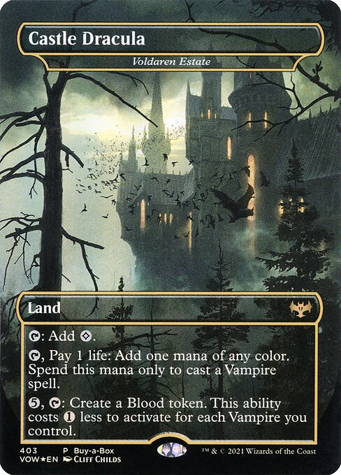 Castle Dracula (Voldaren Estate) [Buy-A-Box Borderless Foil]