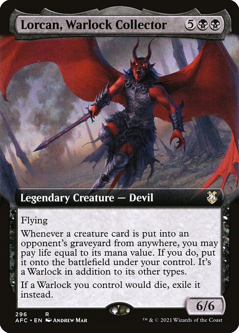 Lorcan, Warlock Collector [Extended Artwork]