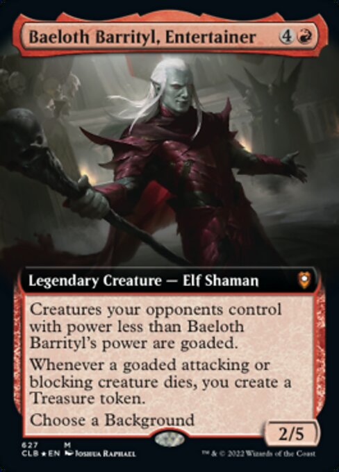 Baeloth Barrityl, Entertainer [Extended Artwork Foil]