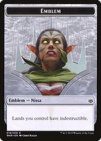 Nissa, Who Shakes the World Emblem Token TWAR