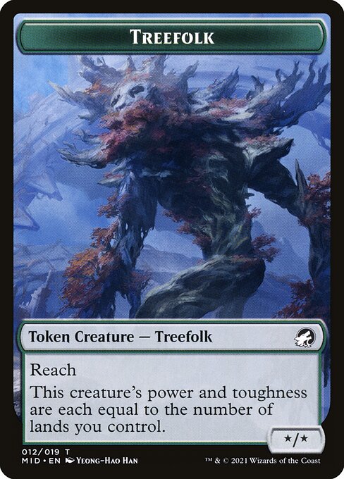 Treefolk Token TMID [Borderless]