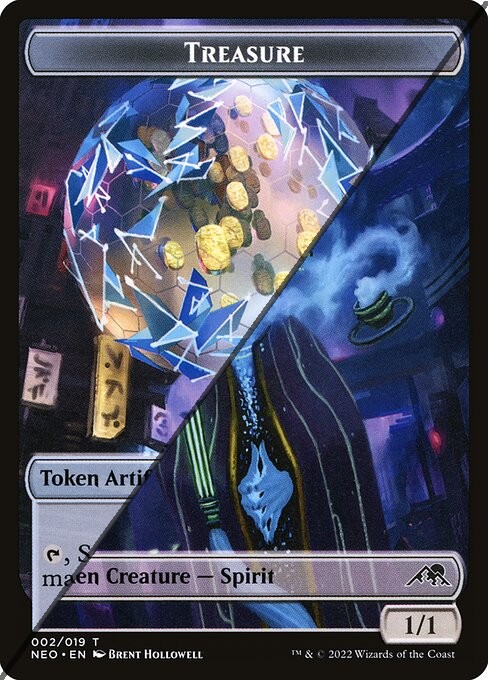 Treasure Token 017 // Spirit Token TNEO 002 [Foil]